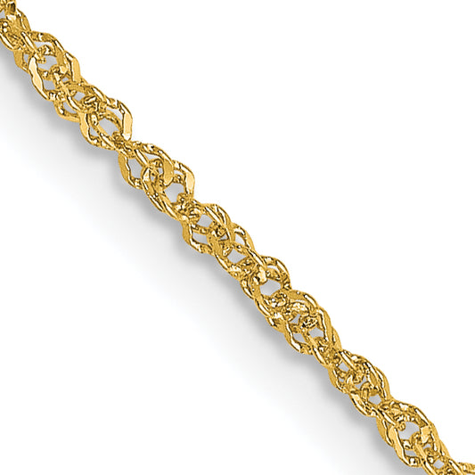 18K Leslies 1.1mm Singapore Chain