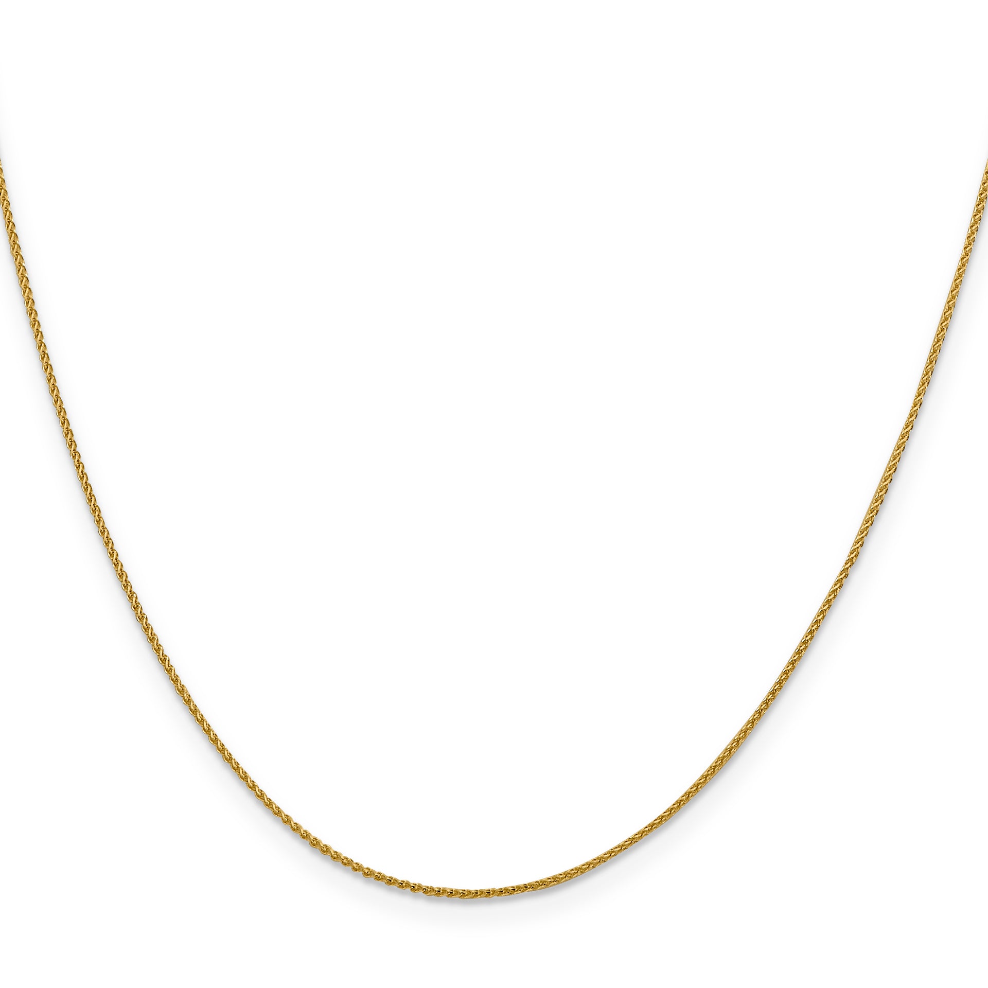 18K Leslies 1mm D/C Spiga Chain