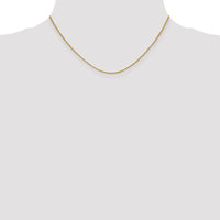18K Leslies 1mm D/C Spiga Chain