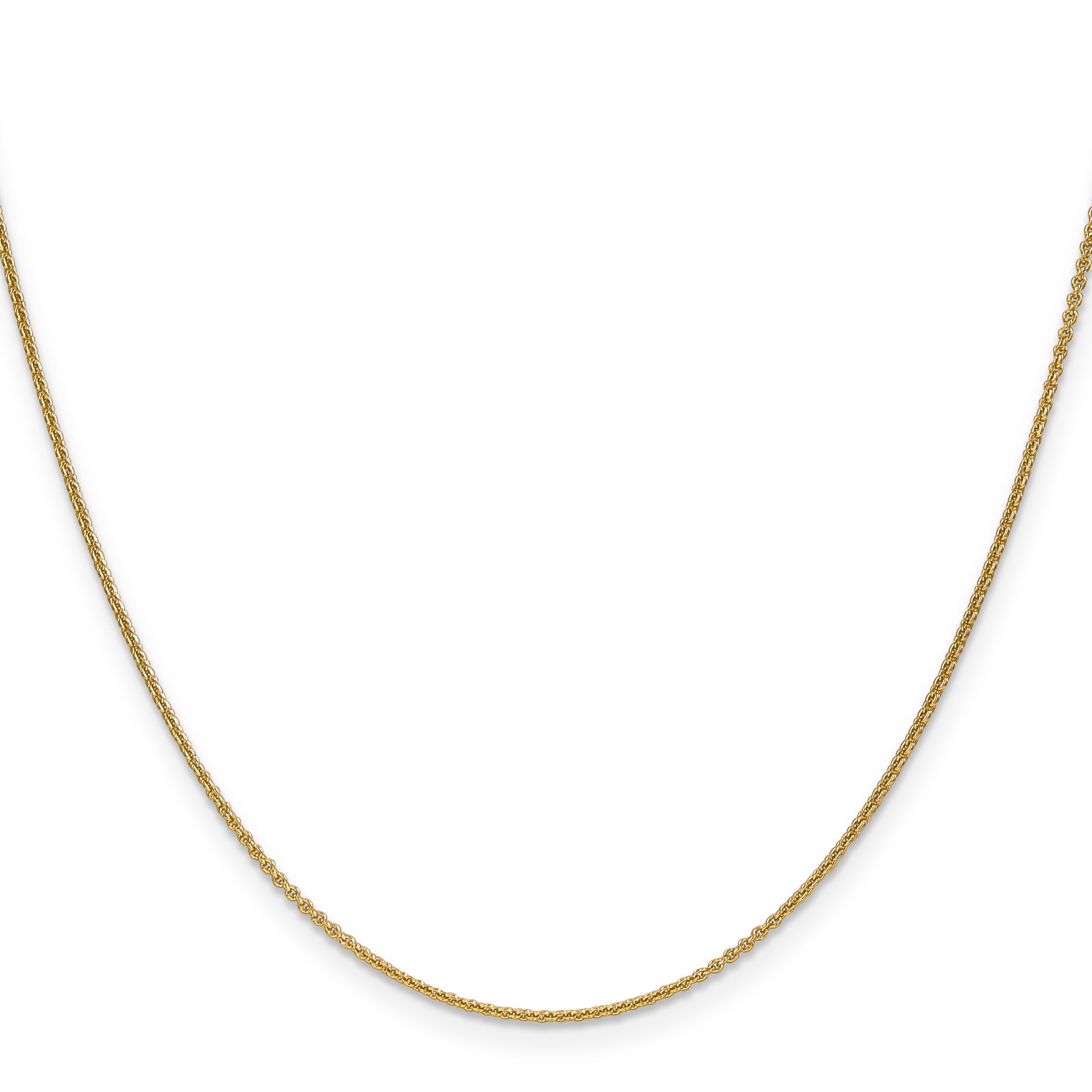 18K Leslies 1.15mm D/C Cable Chain