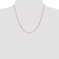 18K Leslies 1.15mm D/C Cable Chain