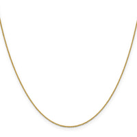 18K Leslies .7mm Box Chain