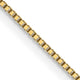 18K Leslies .7mm Box Chain
