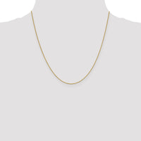 18K Leslies .7mm Box Chain