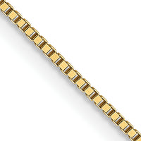 18K Leslies .7mm Box Chain