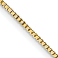 18K Leslies .9mm Box Chain