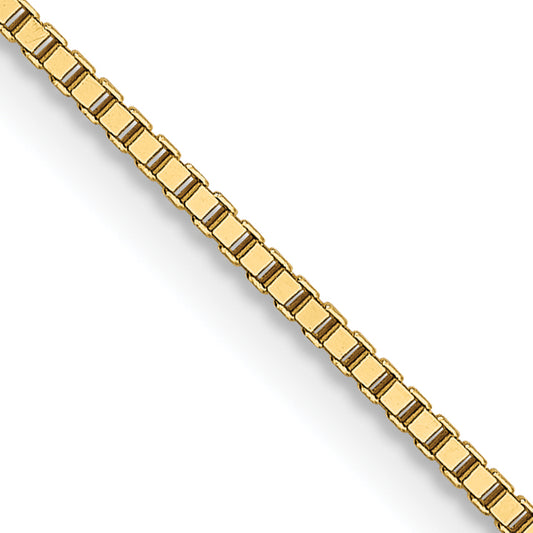18K Leslies .9mm Box Chain