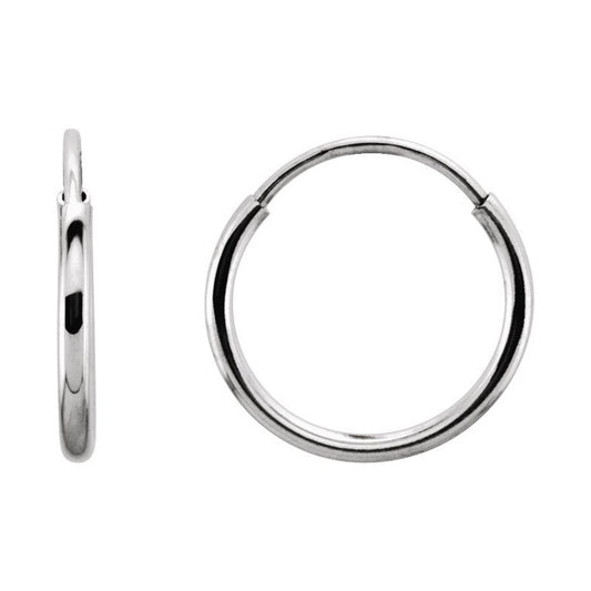 Endless Tube Hoop Earrings