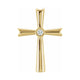 Solitaire Cross Pendant