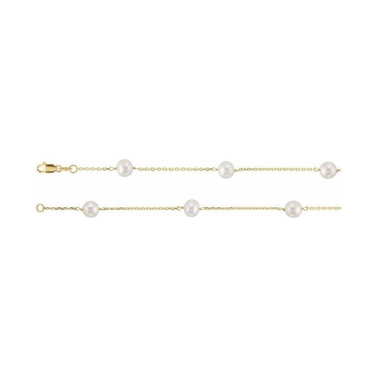 Pearl Station Necklace