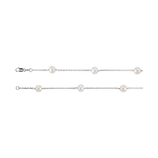 Pearl Station Necklace