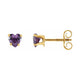 Heart Snap-In Youth Stud Earrings