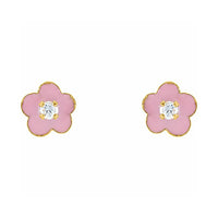 Youth Enamel Flower Earrings