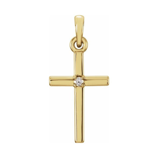 Birthstone Cross Pendant