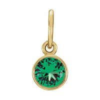 Posh Mommy® Imitation Birthstone Charm/Pendant