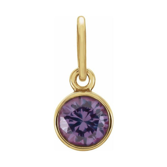 Posh Mommy® Imitation Birthstone Charm/Pendant