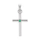 Birthstone Cross Pendant