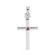 Birthstone Cross Pendant