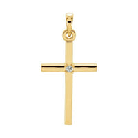 Birthstone Cross Pendant
