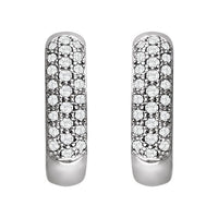 Pavé-Style Hoop Earrings