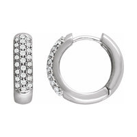 Pavé-Style Hoop Earrings