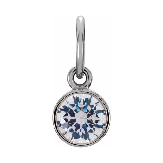 Posh Mommy® Imitation Birthstone Charm/Pendant