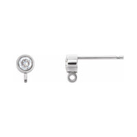 Bezel-Set Earring Top