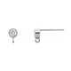 Bezel-Set Earring Top