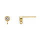 Bezel-Set Earring Top