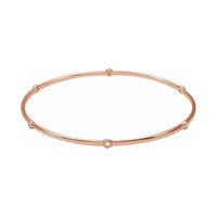 Bezel-Set Bangle Bracelet