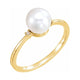 Accented Pearl Ring