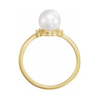 Accented Pearl Ring