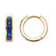 Channel-Set Hoop Earrings