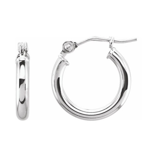 Tube Hoop Earrings