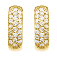 Pavé-Style Hoop Earrings