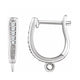 Accented Hinged Hoop Earring Top