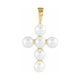 Pearl Cross Necklace or Pendant