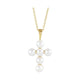 Pearl Cross Necklace or Pendant