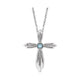 Bezel-Set Cross Necklace or Pendant