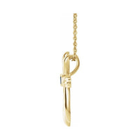 Bezel-Set Cross Necklace or Pendant