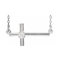 Sideways Cross Necklace or Center
