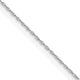 14k White Gold .4 mm Carded Cable Rope Chain