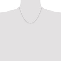 14k White Gold .4 mm Carded Cable Rope Chain