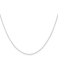 14k White Gold .4 mm Carded Cable Rope Chain