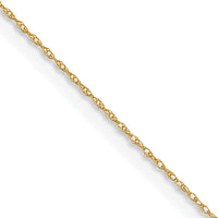 14k .4 mm Carded Cable Rope Chain
