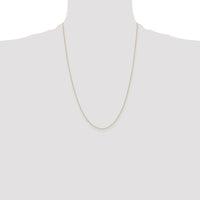 14k .4 mm Carded Cable Rope Chain