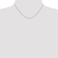 14k .5mm Carded Box Chain