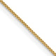 14k .5mm Carded Box Chain