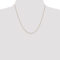 14k .5mm Carded Box Chain