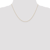 14k  Rose Gold .5 mm Carded Cable Rope Chain